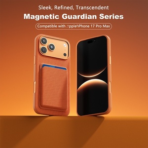 Coque de téléphone tissée technologique Business pour iPhone 17 16 15 14 13 12 Pro Max 17 Air avec porte-cartes magnétique et protection antichoc - Product Image 6