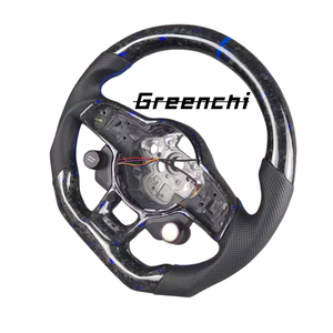 Volante Deportivo de Fibra de Carbono Forjado Azul para Volkswagen MK7 <span class=keywords><strong>Golf</strong></span> 7 <span class=keywords><strong>GTI</strong></span> R 7.5 MK4 MK5 MK6, Volante Deportivo Actualizado para Autos Clásicos - Product Image 2