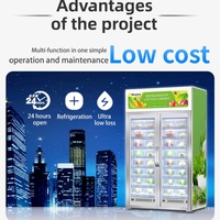 Distributeur automatique de collations entièrement automatique d'aliments frais en libre-service pour l'extérieur et les entreprises