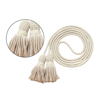 Cordons de trompette enduits écologiques pour uniformes et vêtements de cérémonie, vente en gros, cordons de trompette 100% polyester personnalisés - Product Image 5