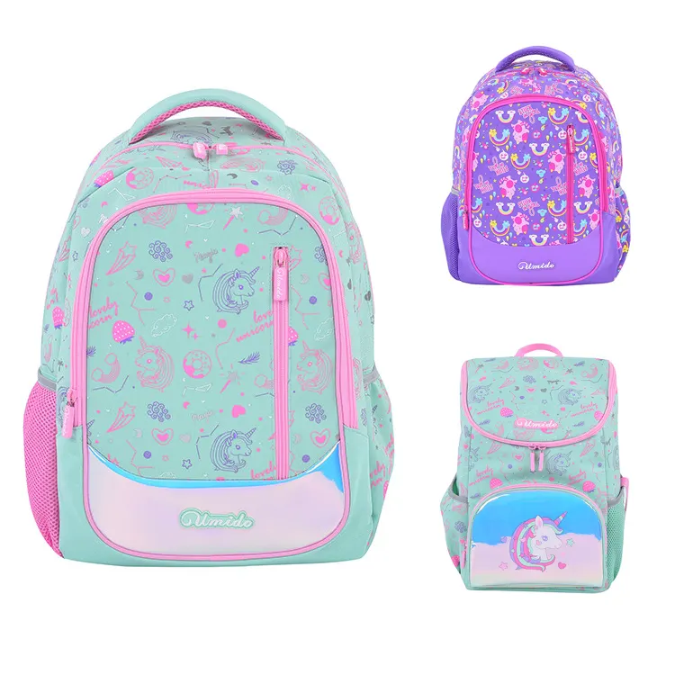 Manufacturer Cute Famous Brands Student Book Backpack Kids School Bag For Girls Teenagers