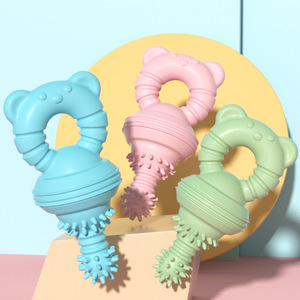 TPR Rubber Pet Chew <b>Dumbbell</b> Dog Bite Toys Molar Stick Training Interactive Toys for Teeth Cleaning and Pacifier - Product Image 6
