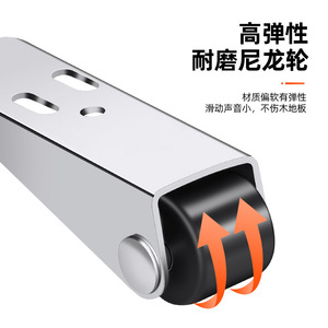 Support de bas de porte Lichang en alliage de zinc antirouille pour porte coulissante - Product Image 2