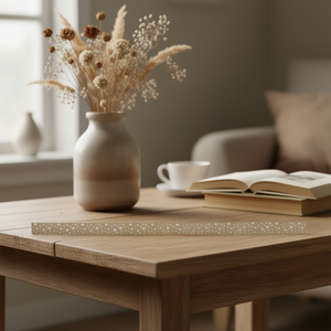 Nastro di Lino ILAN 35 X 200Cm con Motivo a Stelle Decorativo - Product Image 3