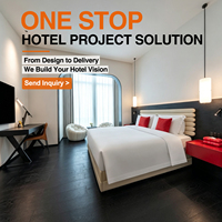 Solution clé en main pour projets hôteliers : Ensemble de mobilier de chambre d'hôtel de luxe 5 étoiles, lits pour hôtels-appartements, ensembles de mobilier d'hôtel personnalisés OEM ODM