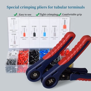 1200Pcs Ống Loại Thiết Bị Đầu Cuối Với Uốn Tóc Bồng Kìm FST-10S Thiết Lập Phong Cách Châu Âu Hệ Thống Dây Điện Kìm Uốn Tóc Bồng Công Cụ Với Thiết Bị Đầu Cuối Kit Thiết Lập - Product Image 3