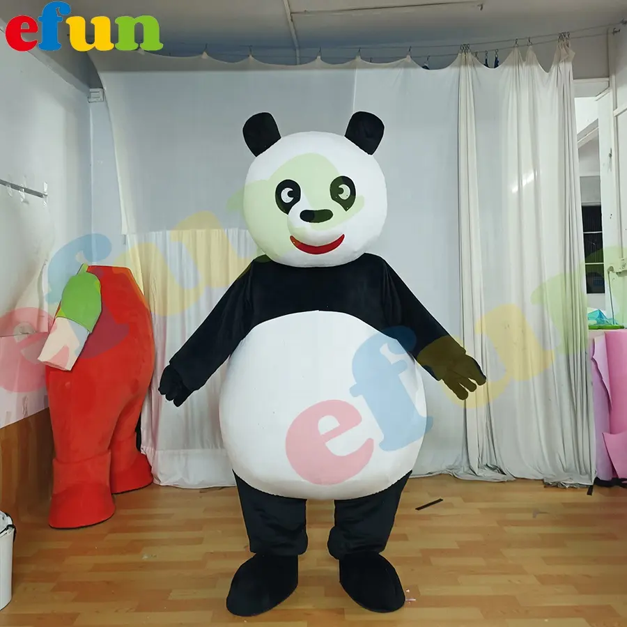 Efun MOQ 1 pezzo costume da mascotte Kung Fu Panda costume per adulti costume di Natale costumi Cosplay per eventi di festa di Halloween