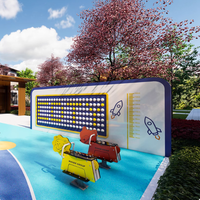 Jeu mural interactif Whirly Ball, équipement de terrain de jeu intérieur, aventure rotative amusante, métal, couleur et taille personnalisables, Max ANJIA