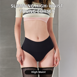 Taille haute sans couture corps Shaper culotte Sexy ventre contrôle tongs G-String <span class=keywords><strong>Corset</strong></span> acier désossage rembourré <span class=keywords><strong>minceur</strong></span> façonnage culotte - Product Image 2