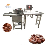 Machine d'enrobage de chocolat FXN en promotion – Machine de traitement du cacao pour ligne d'enrobage de barres chocolatées et usage en pâtisserie