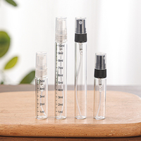 Petit vaporisateur vide de 2ml 3ml 5ml 10ml testeur de parfum rechargeable échantillon de bouteille de parfum en verre mince de voyage avec bouchon à vis vente en gros