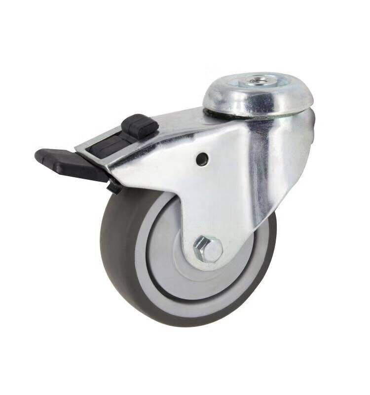 Caster Wheels 2 Inch Black Bolt Hole Manufacturer of Industrial Caster Wheel Silent Sliding Type