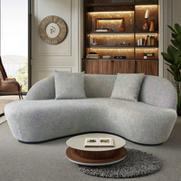 Canapé d'angle convertible Moontree de luxe moderne et écologique pour salon et hôtel