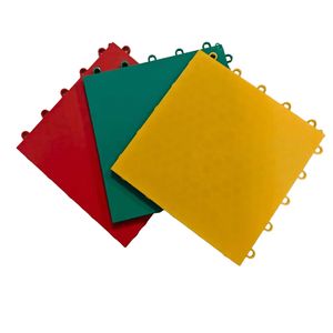 Plancher sportif suspendu à emboîtement, antidérapant, absorption des chocs, dalles de sol en PVC pour patinage à roulettes, terrains multi-usages intérieurs - Product Image 1