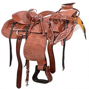 Selle de Cheval Western Anglaise de Course en Cuir Véritable Haut de Gamme, Faite à la Main, Durable et Confortable, en Bois/Plastique, Vente en Gros, Qualité Supérieure - Product Image 1