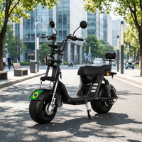 Nouvelle trottinette électrique Citycoco à gros pneus 60V 1000W 1200W, scooter cruiser à grandes roues, cyclomoteur chopper, vélo électrique pour adultes