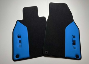 Tapis de sol de luxe avec bordure en fibre de carbone pour <span class=keywords><strong>Porsche</strong></span> 911 GT3, tapis de voiture personnalisables avec emblème GT3 - Product Image 3