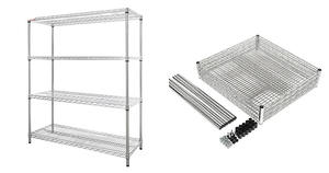 رف تخزين من الأسلاك الفولاذية المقاومة للصدأ الأكثر مبيعًا، 5 طبقات قابلة للتعديل للاستخدام المنزلي - Product Image 3