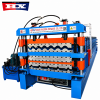 Machine à profiler les tôles de couverture métalliques ondulées trois couches, modèle 3-en-1, prix compétitif
