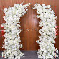 Décoration de mariage, arche de fleurs artificielles en soie multicolores de qualité supérieure, toucher réel, pour la remise des diplômes, Noël, fête des mères, DKB