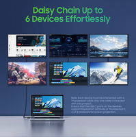 Kabel USB5 USB C 80Gbps Kabel Data 8K 60Hz USB Tipe C 5A 240W Kabel Pengisian Cepat Tipe C untuk Thunderbolt 5 4 Laptop Tablet Ponsel