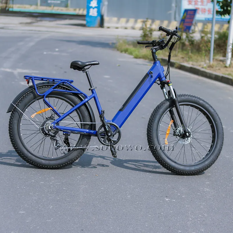 Nueva llegada de neumáticos gordos e bicicleta de montaña 48V neumáticos gordos bicicleta eléctrica de crucero de playa 500W carga eléctrica neumáticos gordos bicicleta crucero adulto