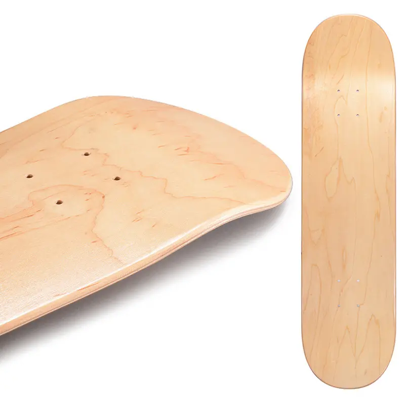 Personalizzazione della superficie 31*8 pollici 7 strati blank skate board deck tavola da skateboard in legno all'ingrosso