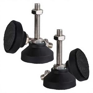 Pieds de nivellement réglables M6-M20, base pivotante, pieds articulés, patins de glisse pour meubles avec composants en plastique - Support OEM - Product Image 1