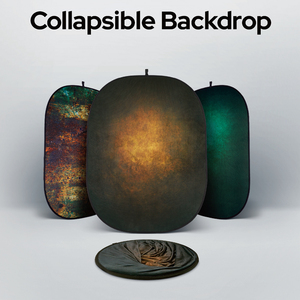 Fondale 3D Pieghevole a Doppia Faccia con Effetto Muro di Mattoni, Scenografia per Ritratti con Paesaggio Urbano - Product Image 6