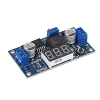 Convertidor Buck LM2596 FYX Stock, Módulo de Fuente de Alimentación CC-CC, Regulador de Voltaje Ajustable con Pantalla de Voltímetro Digital