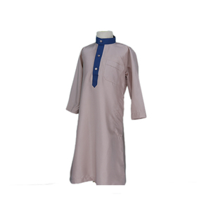 Design a manica lunga in stile modesto in poliestere musulmano prega Thobe per ragazzi-Arabiya Jalabiya per bambini per la <span class=keywords><strong>preghiera</strong></span> e l'uso quotidiano - Product Image 5