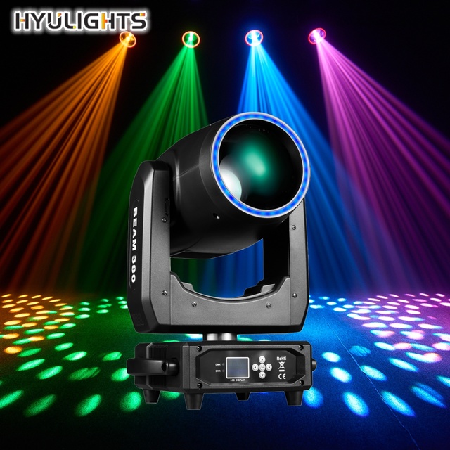 Halo Effect 380W 20R Sharpy Moving Head Light 8&48 Prisms Zoom DJ Bar Beam Spot Lights 14Gobo Color Wheel DMX512 Control