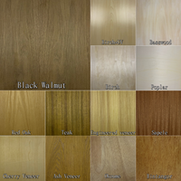 Panneau MDF en contreplaqué plaqué fantaisie en bois de chêne rouge naturel pour murs/sols/meubles/armoires