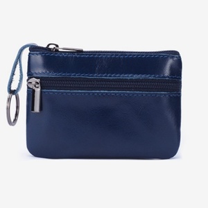 Mini Cartera de Cuero Genuino de Lujo, Tarjetero, Monedero, Llavero para Mujer - Product Image 2