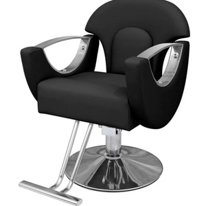 Sillón de Barbería de Cuero Cómodo para Corte de Cabello, Permanente y Tinte, con Elevación Giratoria, para Muebles de Salón con un Diseño Simple - Product Image 2