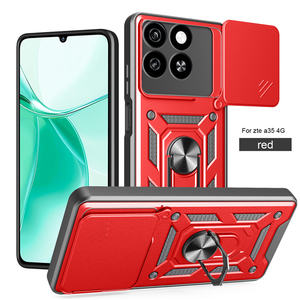Funda Protectora para Teléfono con Soporte Giratorio de TPU+PC para <span class=keywords><strong>ZTE</strong></span> Blade V70 4G/A51/A52/Nubia NEO 3 5G/Axon 60, Anti-Caídas, Ventana Deslizante, Cubierta Trasera Móvil - Product Image 3