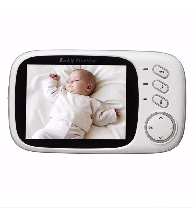 Monitor Digital Bayi, 3.2 Inci 2.4G LCD Video Tanpa Kabel Babysitter Audio Dua Arah Cahaya Malam Pet Monitor Pengasuh Kamera Bayi VB603