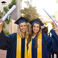 Robes de graduation classiques américaines personnalisées en gros pour adultes, toges et toques de baccalauréat