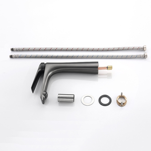 Grifo de Baño Moderno de Latón, Mezclador Clásico de un Solo Grifo para Lavabo, Grifos de Agua Fría y Caliente - Product Image 6