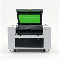 Machine de découpe et gravure laser CO2 9060 avec contrôleur Ruida, moteurs pas à pas refroidis par eau pour acrylique, bois, caoutchouc, pierre, papier