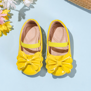 Chaussures pour bébé fille, jaunes, nouveau-né, petite princesse, exquises - Product Image 3