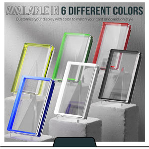 Psaed कार्ड धारक ऐक्रेलिक 8 मिमी एंटी-जंग पूर्व-इकट्ठे संग्रहणीय स्लैब प्रदर्शन मामले - Product Image 2