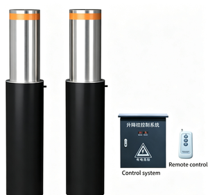 Bolardo Retráctil de Acero Inoxidable No Rellenable con Agua, Bolardo Hidráulico con Control Remoto, Barrera de Seguridad para Entrada de Vehículos - Product Image 2