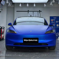 WRAPMASTER 1,52*17m Autokarosserie-Dekorationsfolie Keramikblau PET PVC für Autofolierungswerkstätten OEM-Service Verfügbar
