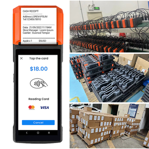 NFC 블루투스 안드로이드 14 대중 교통 R330 Plus 발권 용 프린터가있는 휴대용 POS 터미널 - Product Image 1