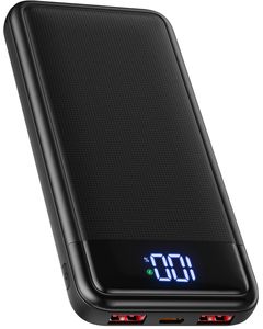 Cargador Portátil Delgado de 13800mAh y 22.5W con Entrada y Salida USB C, PD3.0, QC4.0 y Pantalla LED para iPhone - Product Image 1