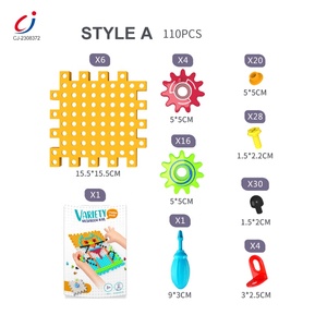 Chengji – matériel éducatif <span class=keywords><strong>de</strong></span> bricolage, <span class=keywords><strong>jeu</strong></span> créatif, jouets pour enfants, blocs <span class=keywords><strong>de</strong></span> construction, <span class=keywords><strong>mosaïque</strong></span>, Pegboard, Puzzle à ongles en forme <span class=keywords><strong>de</strong></span> champignons - Product Image 4
