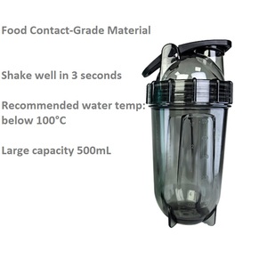 Botella de Tritán de 500 ml con Acero Inoxidable 304, Tapa a Rosca a Prueba de Fugas, Libre de BPA, Unisex, para Gimnasio y Uso al Aire Libre - Product Image 1