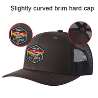 Topi Trucker Sport Snapback Terstruktur, Model Gorra Casquette Mutze Kappe, Bahan Mesh, Pinggiran Sedikit Melengkung, Hard Top, Dapat Disesuaikan, Cocok untuk Tim