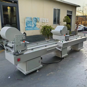 Máy cắt nghiêng hai đầu cho sản xuất cửa và cửa sổ polyvinyl clorua/uPVC - Product Image 1